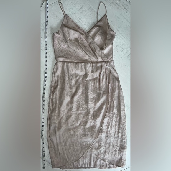 CeCe by Cynthia Steffe Audrey Sweet Petal Surplice Faux Wrap Dress - Picture 2 of 7